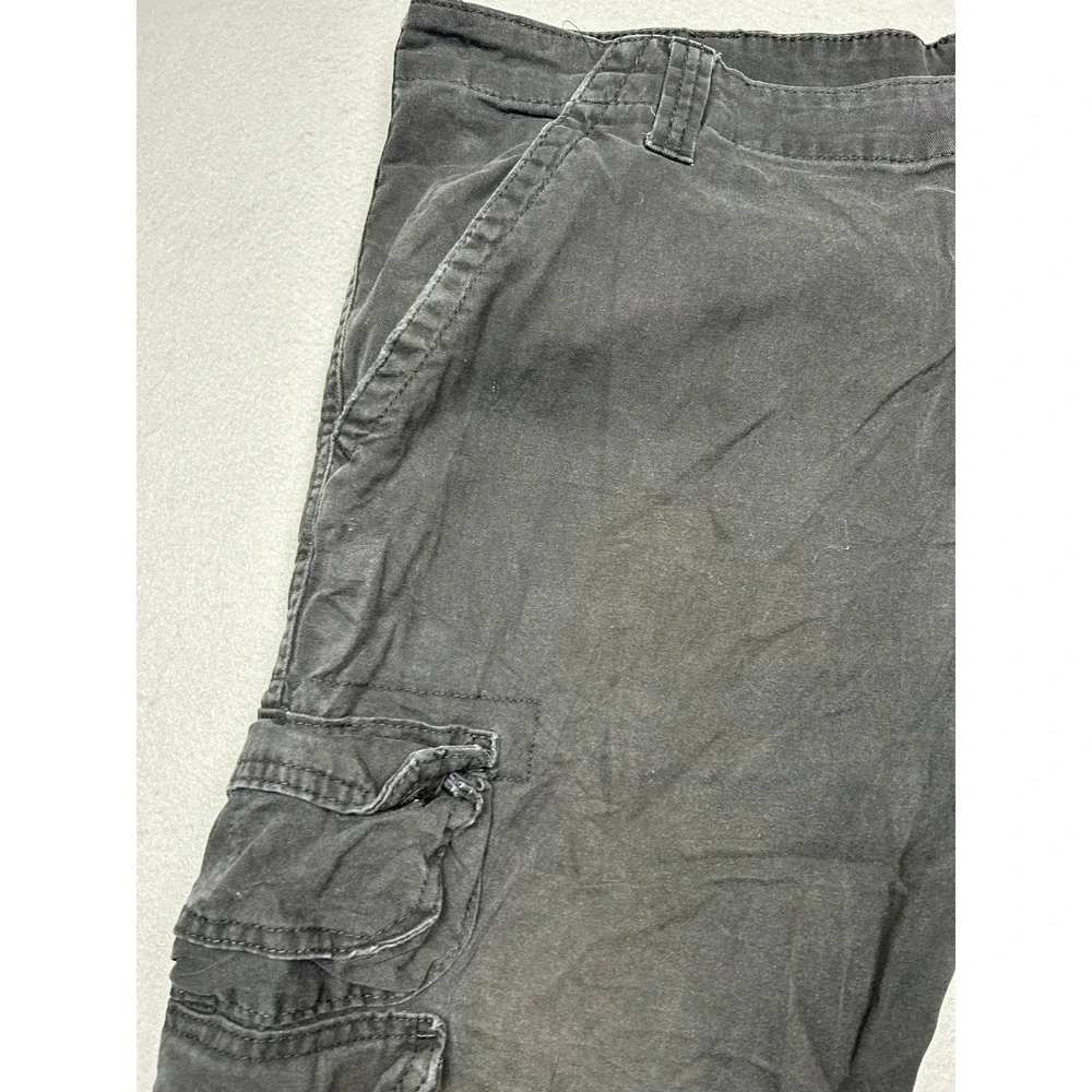 Wrangler Regular Taper Cotton Black 38x30 Mens